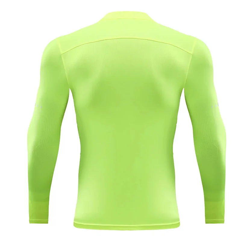 Men Children Long Sleeve Running Slim Tops Tees Sportswear Gym Fitness Compression T-shirt Outdoor Football Jersey Jogging Tight