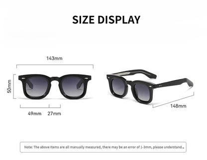 2025 Fashion Retro Handmade Acetate Women Polarized Sunglasses Outdoors UV Protection Men Sunglasses Support Prescription Lenses