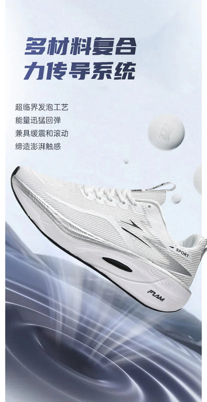Men Sports Running Shoes Carbon Board Air Cushion Breathable Lightweight Women's Comfortable Athletic Nonskid Sneakers