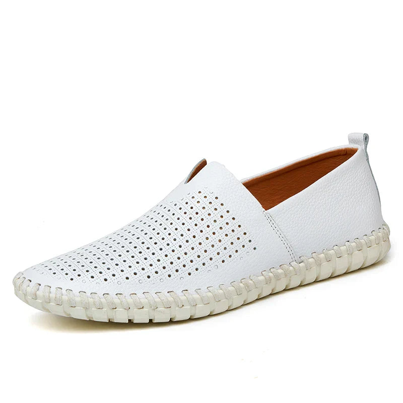 Fashion Men's Driving Shoes Handmade Leather Men Loafers Soft Breathable Men's Casual Shoes