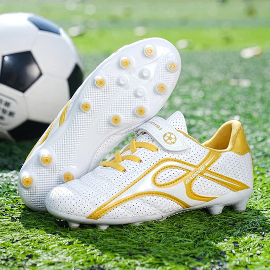Kids Unisex Soccer Shoes Boys Grils Football Boots Non-Slip Training Indoor Outdoor Athletic Shoes Breathable Ultralight Sports
