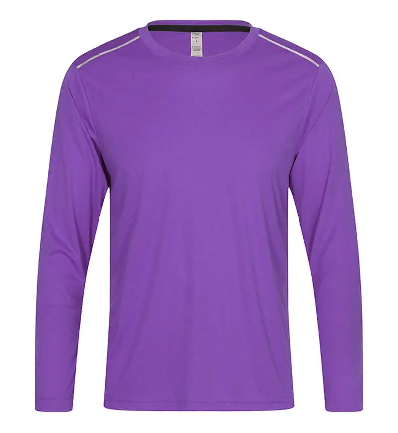 High Quality Spandex Men Women Kids Running Long Sleeve T-Shirt Quick Dry Gym Fitness Shirt Training Exercise Clothes Sports Top