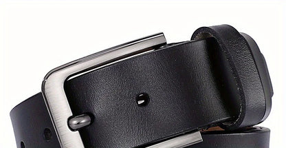 Belt for Men Original Genuine Leather Alloy Metal Pin Buckle Waist Belt Straps Plus Extra Size 105 110 120 130 140 150 160 170cm
