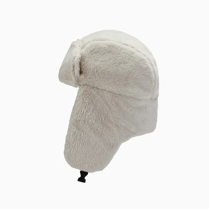 Women Men Thick Plush Windproof Winter Hat Russian Ushanka Snow Caps Bomber Hat