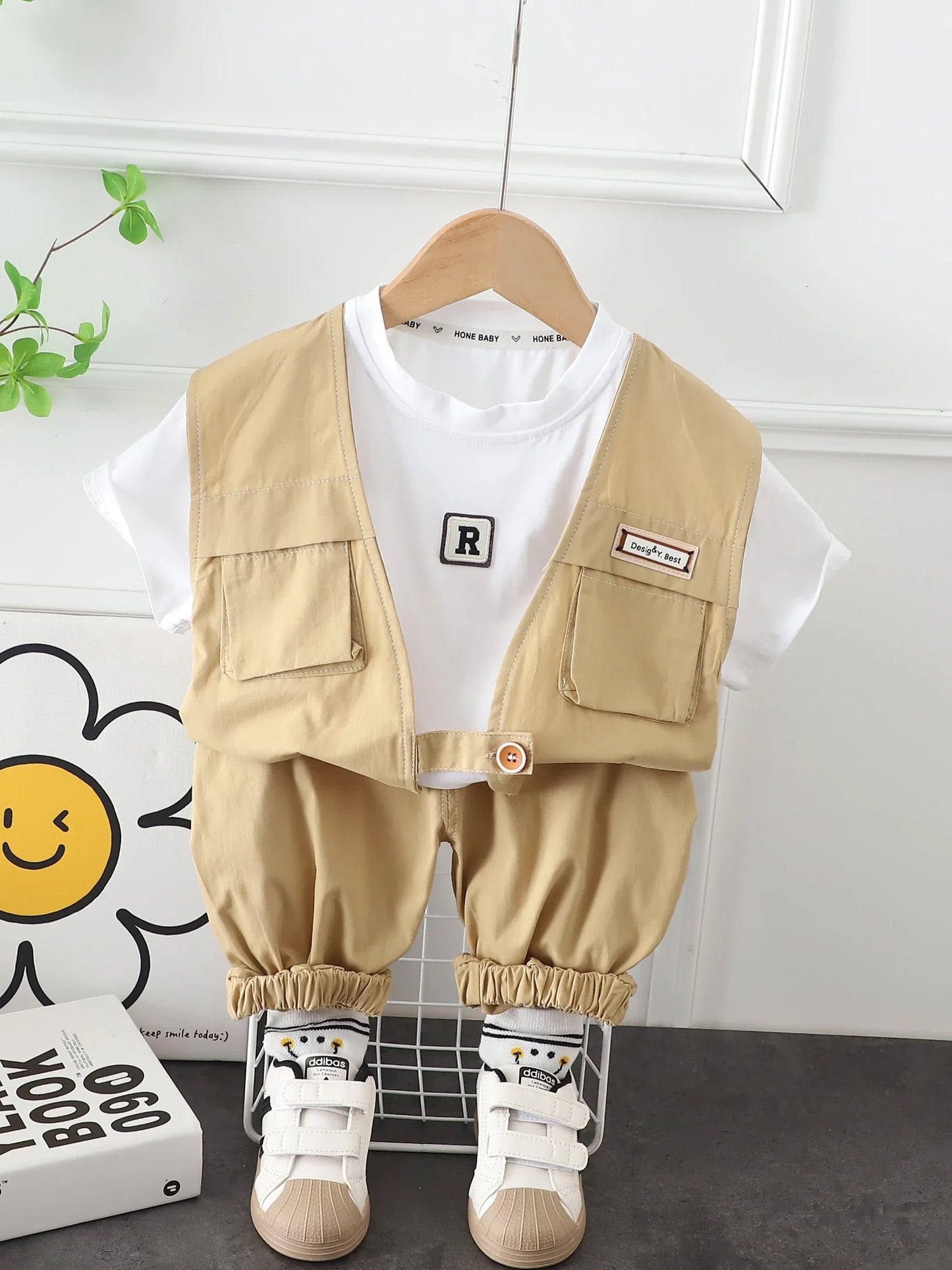 New Summer Baby Clothes Suit Children Boys Girls Gentleman T Shirt Shorts 2Pcs/Set Toddler Casual Clothing Infant Kids Tracksuit