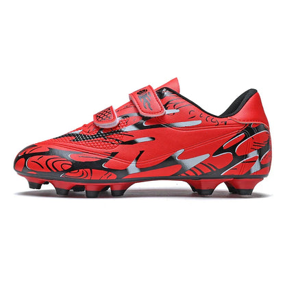 Professional Soccer Shoes Kids Long Spikes FG Football Boots Outdoor Grass Cleats Turf Football Shoes Boys Training Soccer Boots