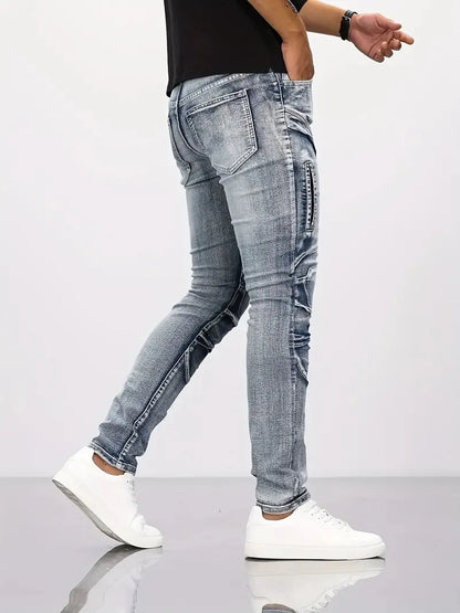 2025 New Motopants leisure motorcycle jeans riding trousers off-road motocross riding pants zipper design Multiple pockets