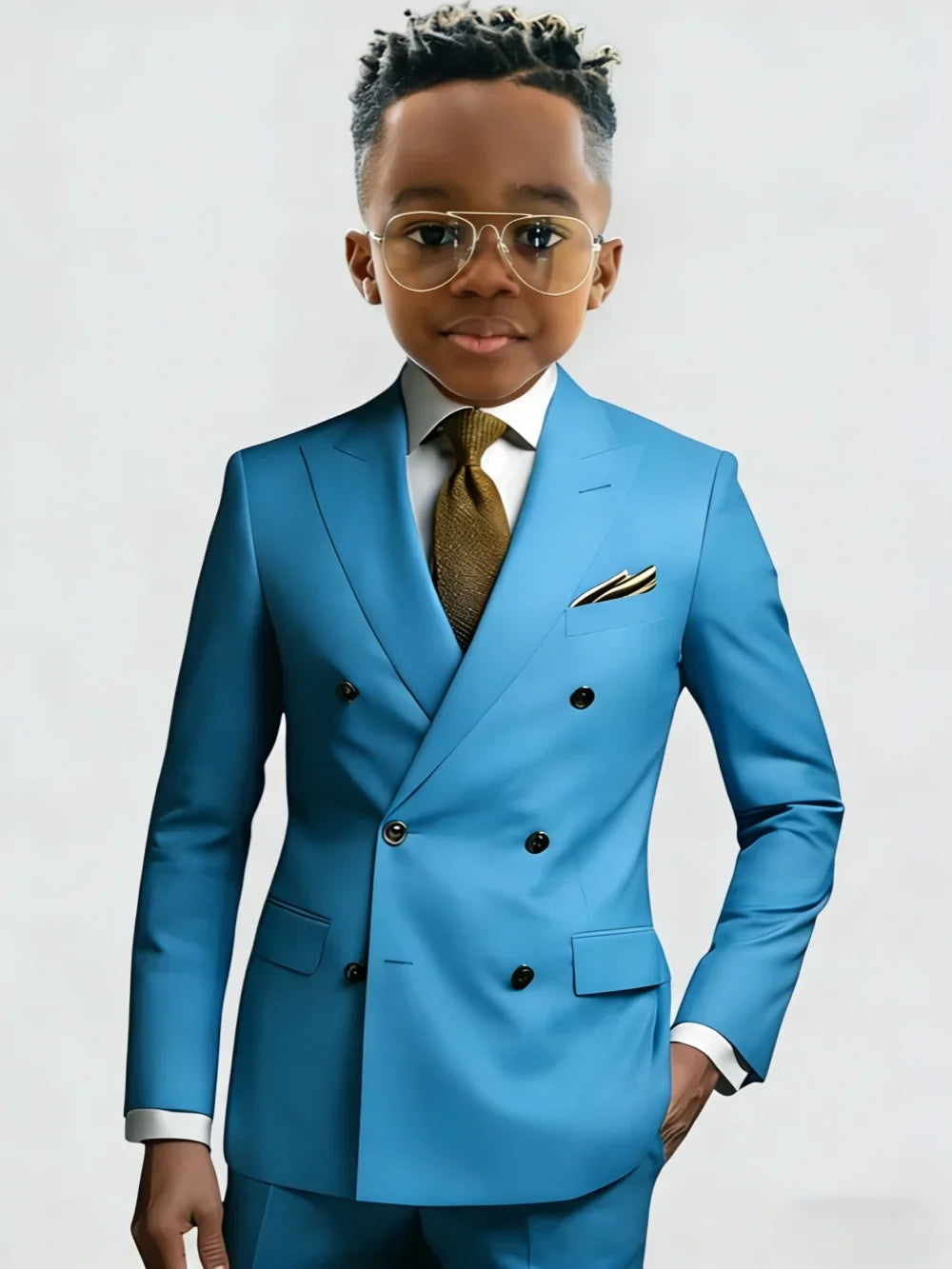 Many Colors Boys Slim Fit Suits 2 Pieces Jacket Pants Banquet Party Wear Long Sleeve Handsome Kids Suit Set Wedding Outfit