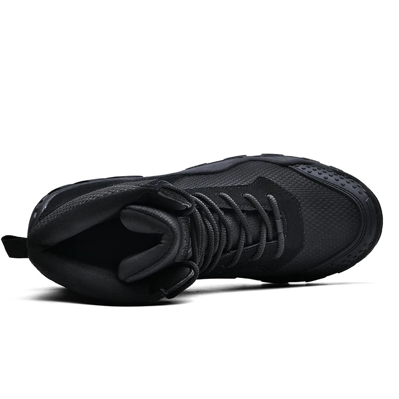 Outdoor High Top Mens Hiking Boots Waterproof Men Trekking Boots Hunting Sneakers Mountain Climbing Boots Botas Tacticas Hombre