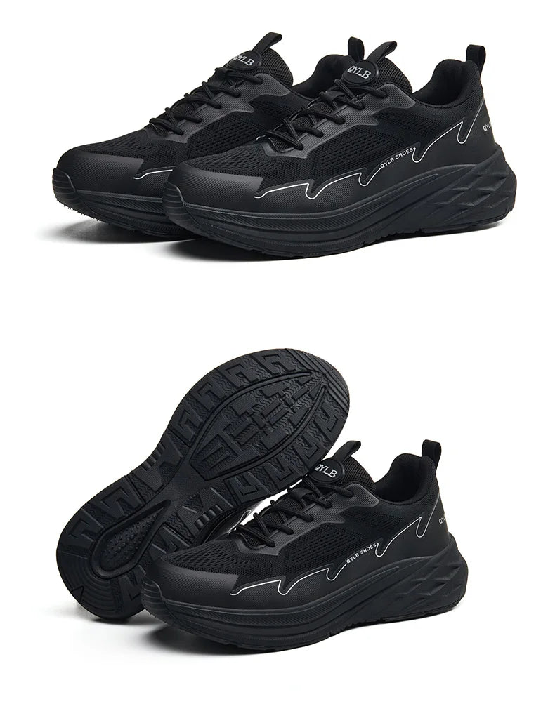 Protective work sneakers with plastic toe lightweight work shoes for men industry anti puncture Work Boots non-slip safety shoes