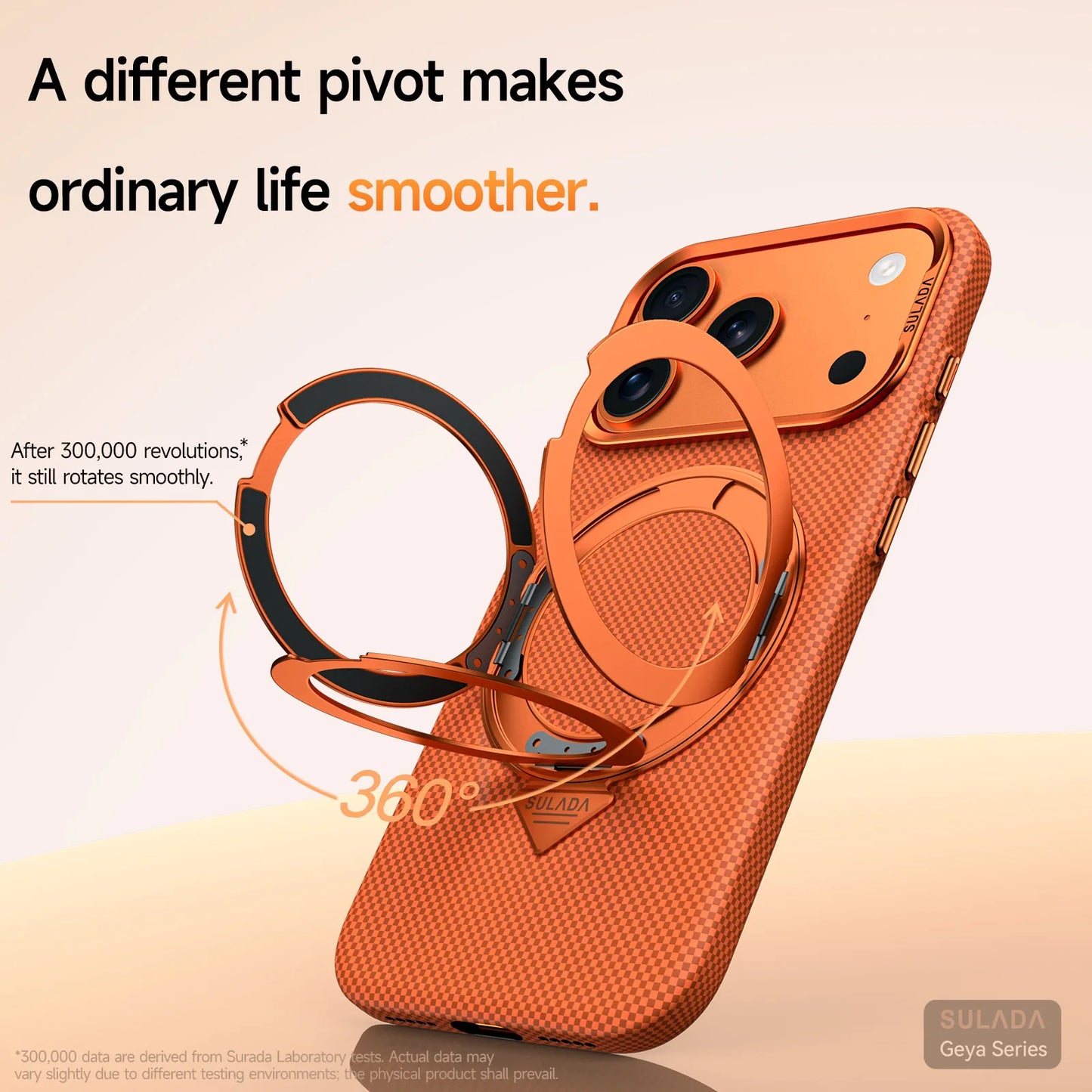 Kevlar Pattern Texture Wireless Charging Case For IPhone 18 Pro Max 17 16 360° Rotate Bracket Bare-metal Feel Drop-Proof Cover