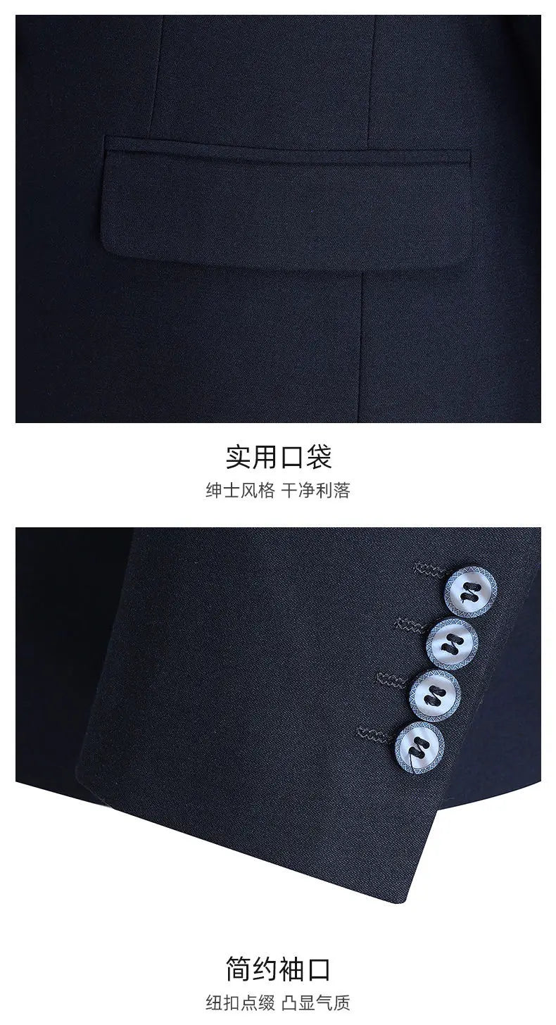 The 2025 New Men's Fashionable, Stylish and High-End Wool Suit Is Crisp and Well-Shaped, with a Perfect Business and Casual Two-