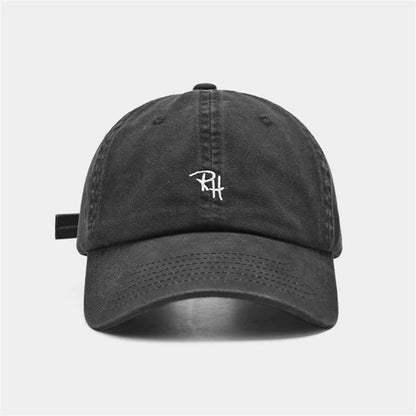 Unisex RH Letter Embroidery Baseball Cap Men Women Summer Casual Hat Outdoor Shade Adjustable Hip Hop Streetwear Trucker Hats