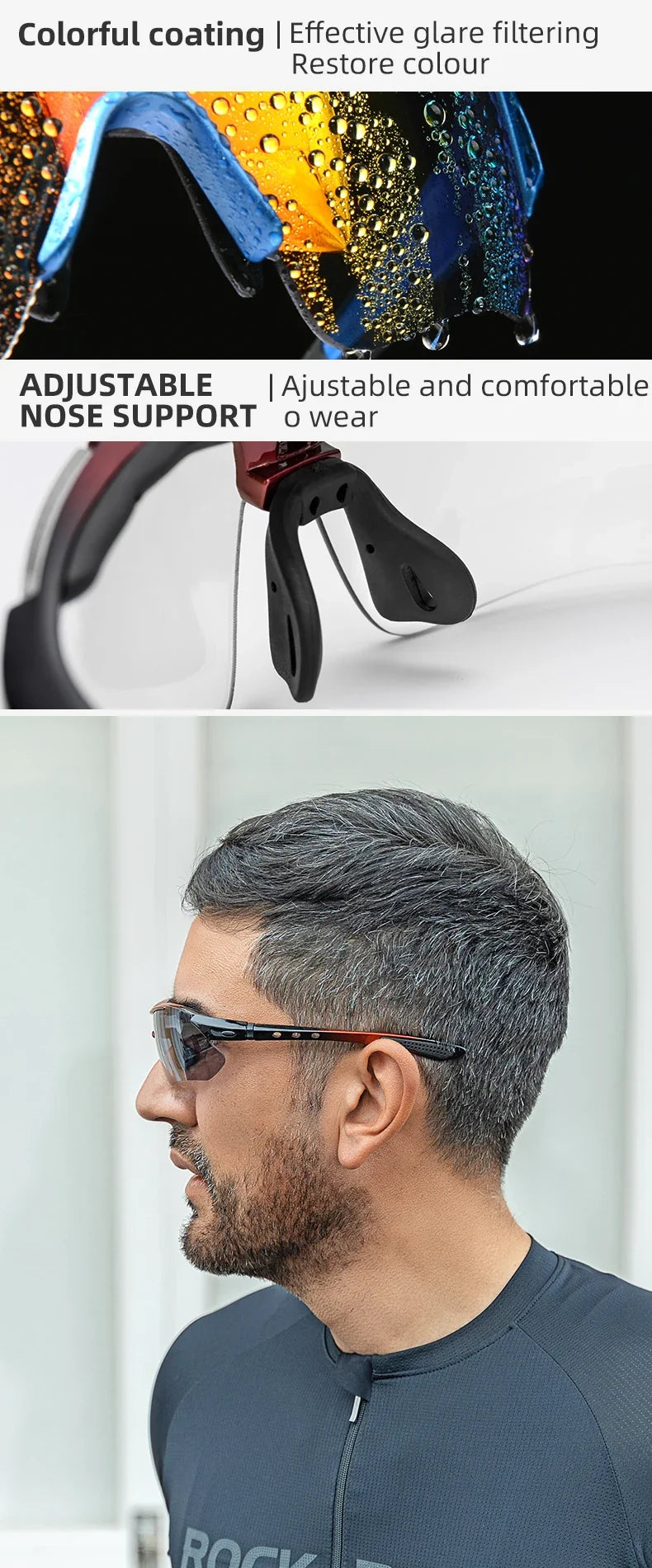 Bicycle Glasses Polarized Bike Sports Sunglasses Photochromic Men Women UV400 MTB Road Bike Goggles Outdoor Eyewear