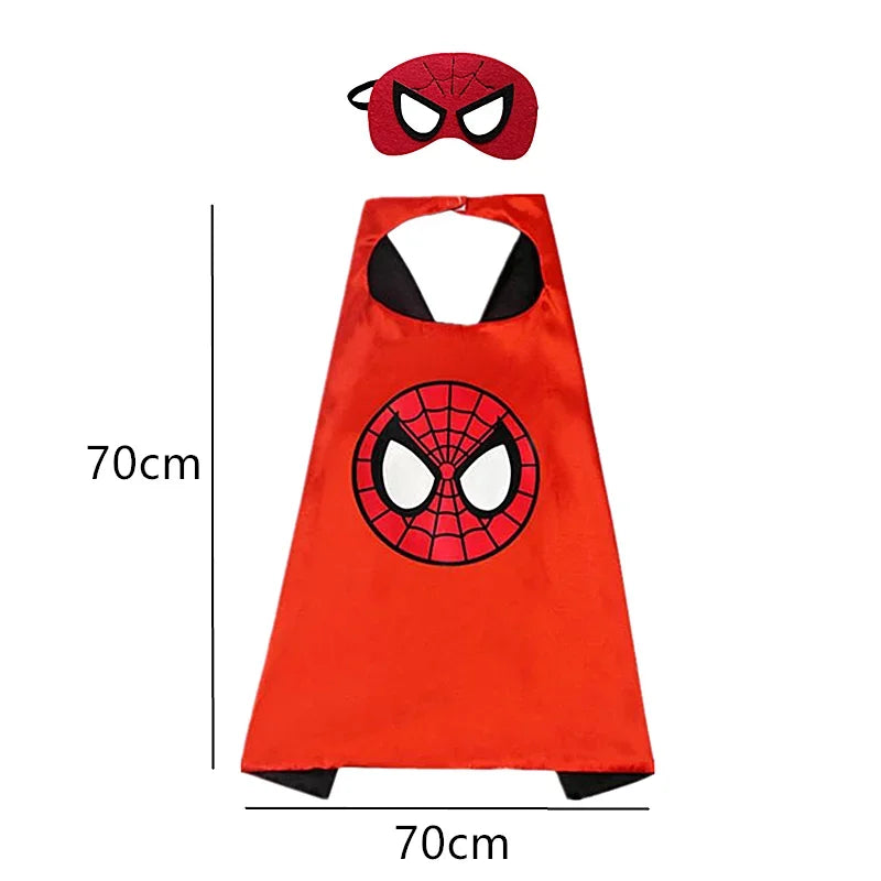 New Superhero Capes for Kids 3-10 Year Old Boy Gifts Boys Cartoon Dress Up Costumes Party Supplies Easter Gifts Cosplay Costumes