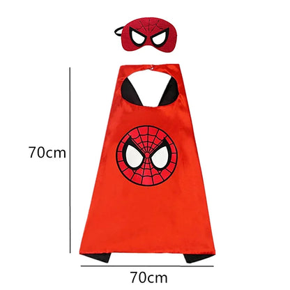 New Superhero Capes for Kids 3-10 Year Old Boy Gifts Boys Cartoon Dress Up Costumes Party Supplies Easter Gifts Cosplay Costumes