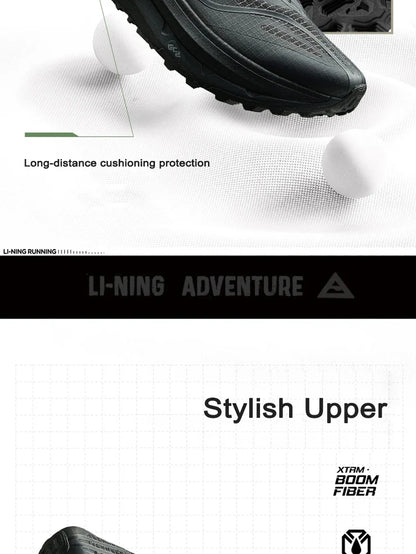 Men's DI LU 2 Trail Running Shoes XTRM-BOOM FIBER Cushion LN DWR Water Repellent LiNing Anti-slip Sports Shoes ARNV009