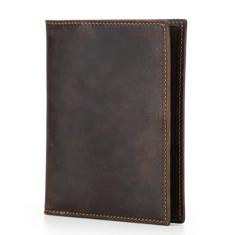 Genuine Cow Leather Passport Holder Travel Wallet with Case Pocket Card Holder RFID Blocking Passport Cover  card wallet