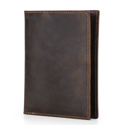 Porte-passeport en cuir de vache véritable, portefeuille de voyage avec poche de rangement, porte-cartes, housse de passeport bloquant la RFID, portefeuille pour cartes