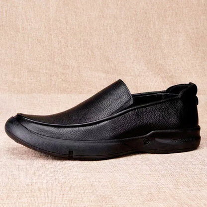 Leather Men Formal Shoes Luxury Brand 2026 Men's Loafers Dress Moccasins Breathable Slip on Black Driving Shoes Plus Size 37-48