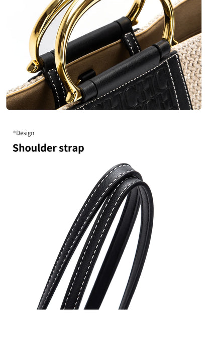 Storage Bag Women's Vacation Beach Bag Women's Tote Bag New Large Capacity Brand Grass Weaving High Quality Handbag