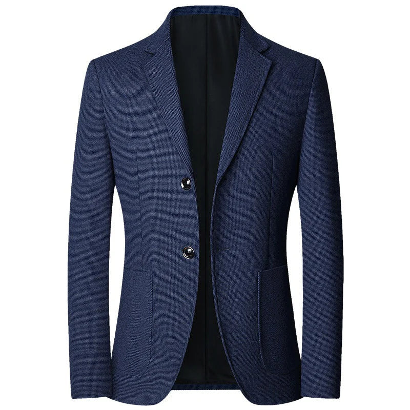 Brand 2026 Spring Elegant Blazer for Men Long Sleeve 2 Button Wedding Party Easy Care Business Blazers Suits Men