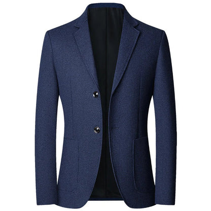 Brand 2026 Spring Elegant Blazer for Men Long Sleeve 2 Button Wedding Party Easy Care Business Blazers Suits Men