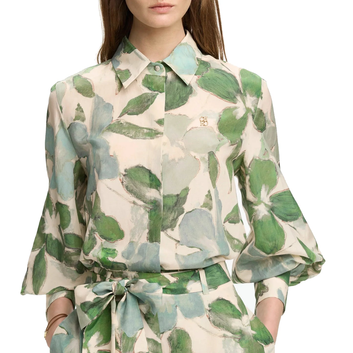 Women Printing Tops Blouses Fashion Print Casual Long Sleeve Office Lady OL Shirts Slim Blusas