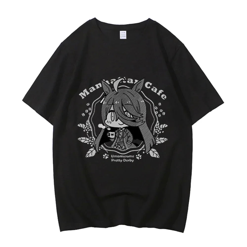 Japanese Game Umamusume T-Shirts Anime Men Women High Quality Cotton Tee Shirt Short SleeveT Shirt Tops