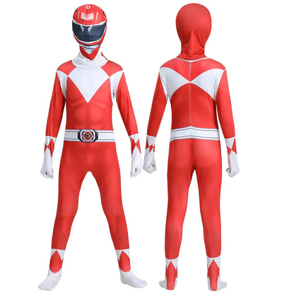 Adult Kids Superhero Power Samurai Sentai Shinkenger Rangers Costume Cosplay Adult Jumpsuit Dress Halloween Party Zentai Suits