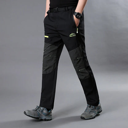 Free Belt Outdoor Cargo Pants Men Hiking Camping Quick Dry Pant Waterproof Elastic Spring Summer Climbing Trekking Trousers