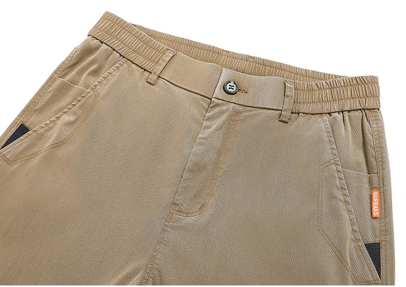 Ultra-thin Lyocell Fashion Loose Casual Pants Men Spring Summer Korean Straight Stretch Brand Trousers Male Clothing Wide Pants