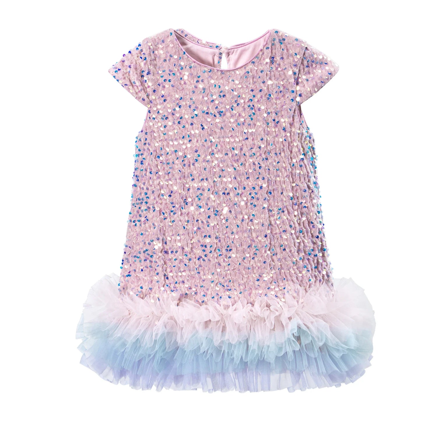 Girls Halloween Sequined Vest Skirt Princess TuTu Dress Children's Birthday Party Christmas Fluffy Dress Mesh Skirt Dresses L465