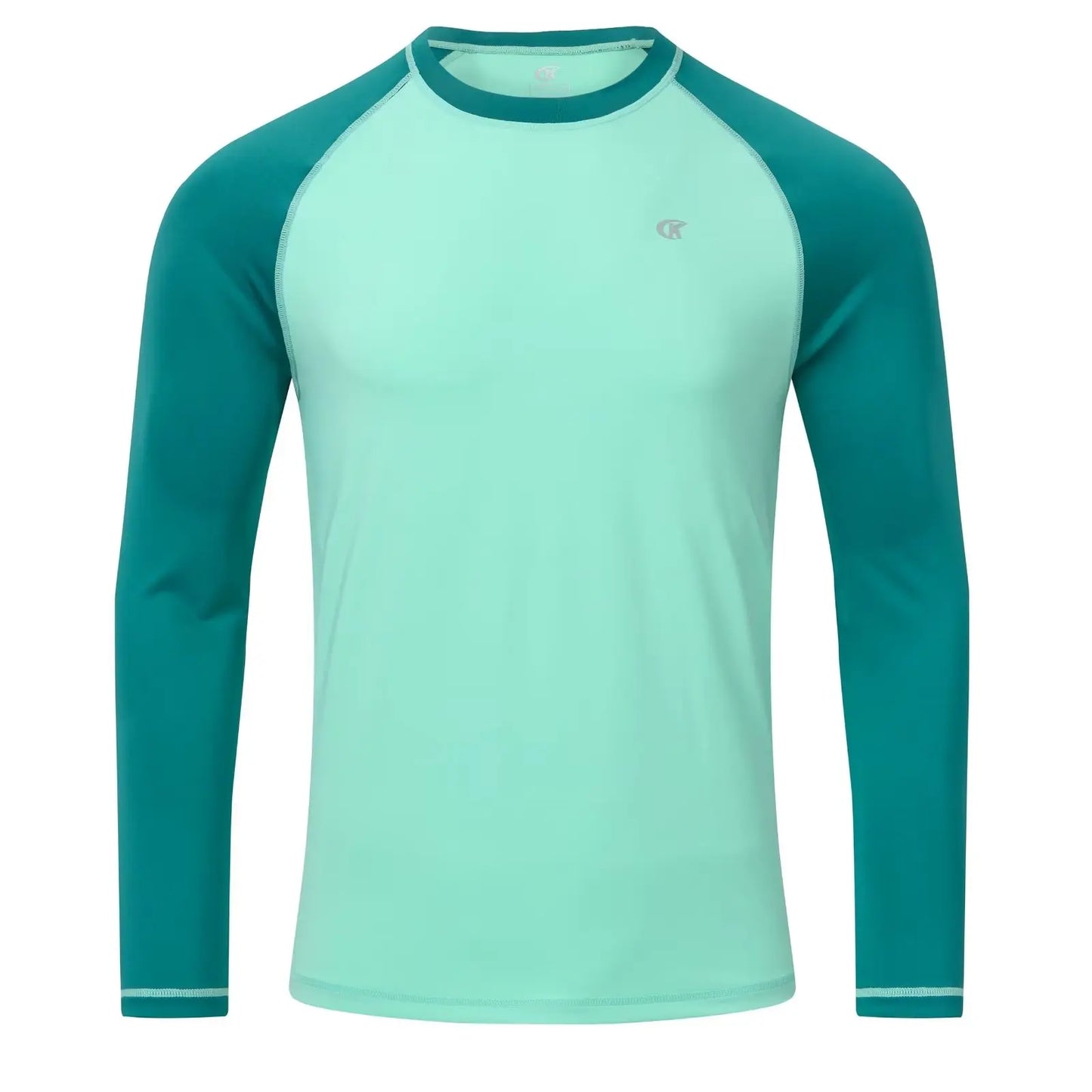 Men's Long Sleeve Swim Shirts Rashguard UPF 50+ UV Sun Protection Shirt Athletic Workout Running Hiking T-Shirt Swimwear