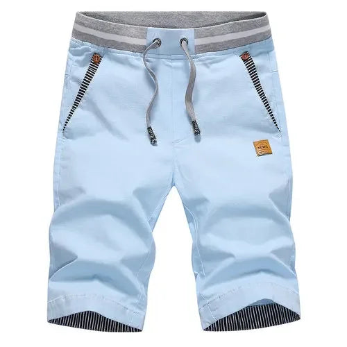 Men's Shorts Hot 2024 Summer Casual Cotton Fashion Style Boardshort Bermuda Male Drawstring Elastic Waist Breeches Beach Shorts