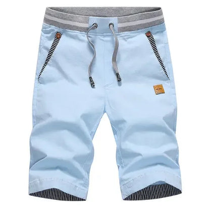 Men's Shorts Hot 2024 Summer Casual Cotton Fashion Style Boardshort Bermuda Male Drawstring Elastic Waist Breeches Beach Shorts