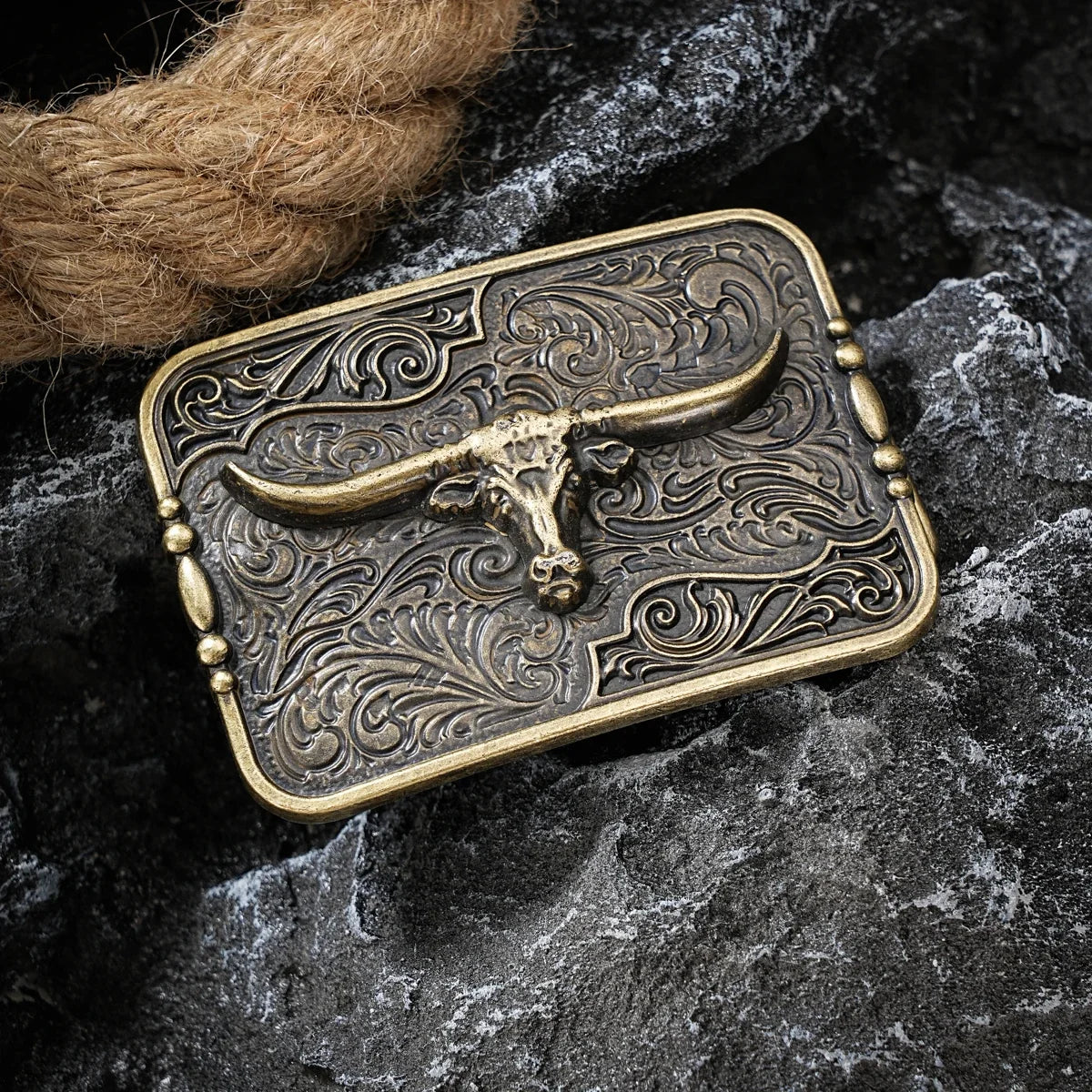 Western Style Plate Buckle Belt Metal Buckle One Belt Buckle