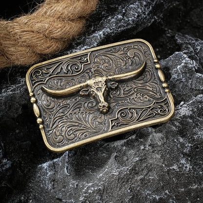 Western Style Plate Buckle Belt Metal Buckle One Belt Buckle