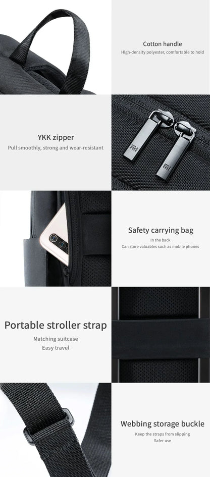 classic business backpack fashion laptop bag for men and women travel large capacity backpack.