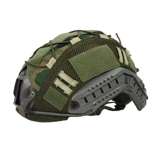 BOOIU Tactical Helmet Cover Cloth for Airsoft Fast Helmet with Velcro Hunting CS Camo Safety Helmet Cloth-Without Sport Helmet