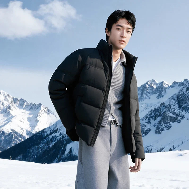 Unisex Puffer High Loft Down Stand Collar Warm Fit Waterproof Windproof Stain Resistant 2026 Couple Style Outerwear