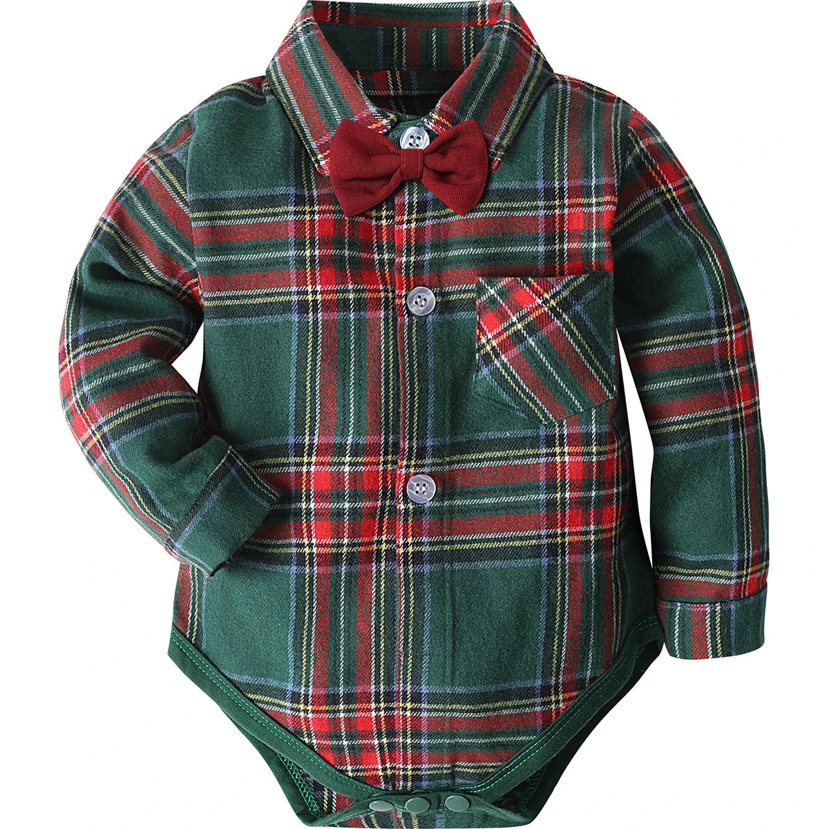 Baby Boys Dress Shirt Newborn Baptism Bodysuit Infant Wedding Christening Chritmas Formal One Piece Gentlemen Party Rompers