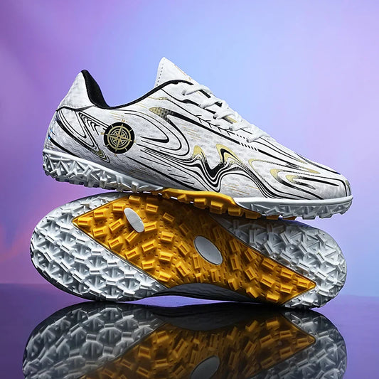 Kids Youth Soccer Cleats Football Shoes Men Non Slip Breathable Lightweight Training Sneakers Boys Children Football Match Boots