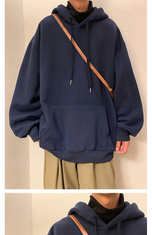 6 Colors Spring Autumn Hoodie Men Harajuku Fashion Casual Oversized Hoodies Couples Loose Hooded Sweatshirt Streetwear