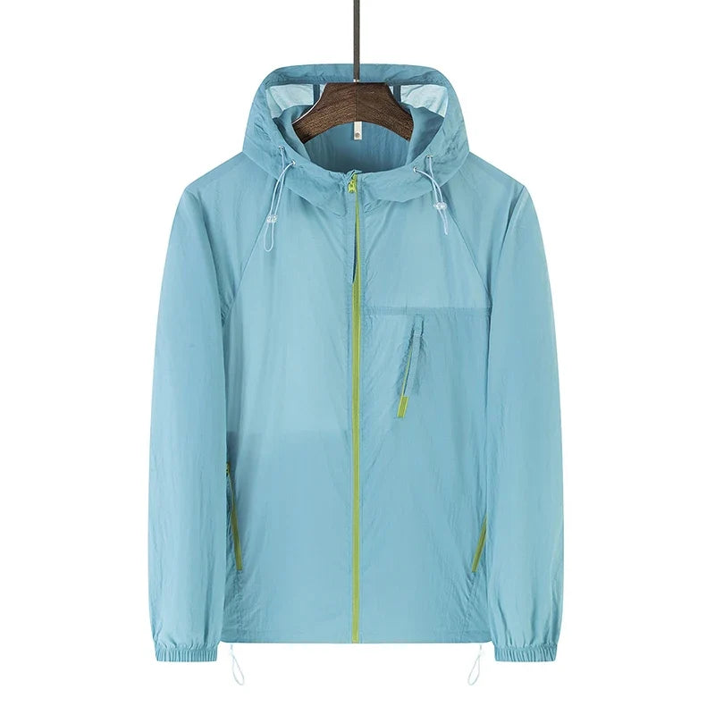 Summer Windbreaker Men Women Lightweight Sun Protection Jacket Unisex Camping Climbing Hiking Outdoor Waterproof Coat