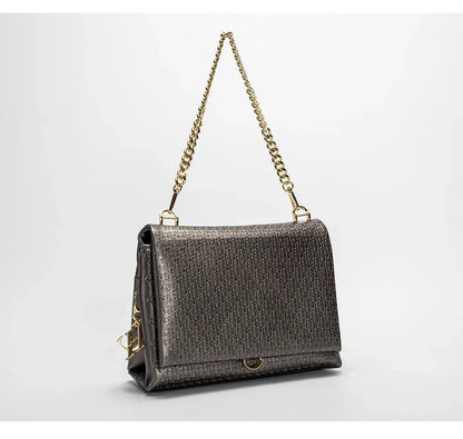 Women's Bag Popular Vintage Style Fashion Classic Printed Female Shoulder Bag Simple and Elegant Basic Ladies Commuting Handbag
