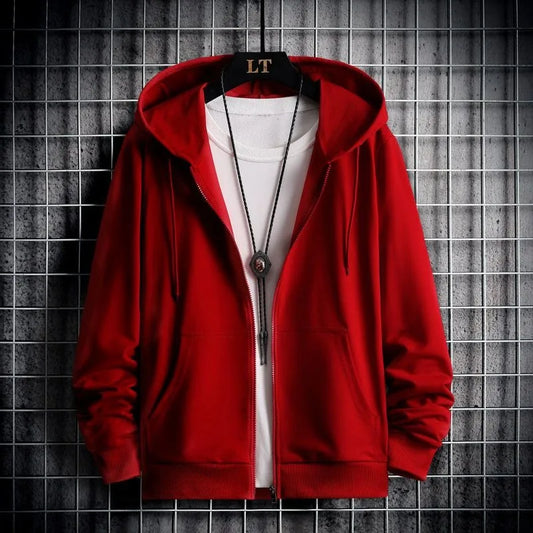 2025 Winter Windproof Hoodie - Men's Sherpa Lined Sweatshirt Thermal Zip Up Outerwear Streetwear S-5XL