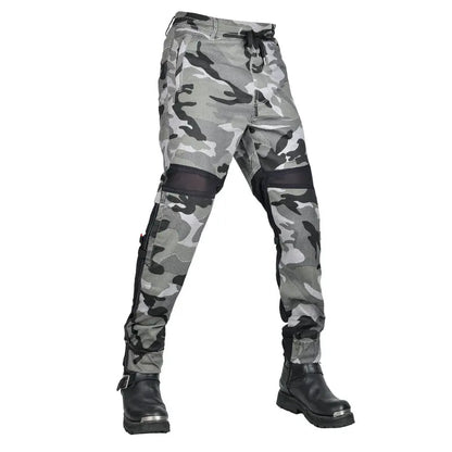 Summer Riding Knight Jeans With Protect Gear Pocket Net Motorcycle Pants  Pantalones Motocicleta Hombre Featherbed Jeans Gears
