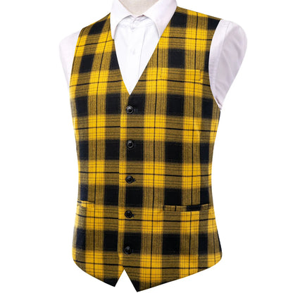 Jacquard Viscose Mens Vest Striped Waistcoat Sleeveless Jacket Wedding Business Silver Gold Blue Yellow Green Red Pink