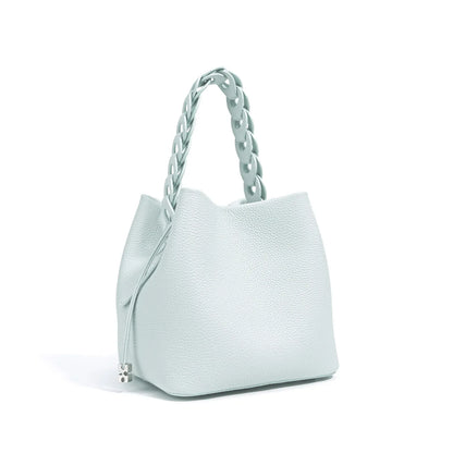 2026 New Genuine Leather Bucket Bag Summer Crossbody Shoulder Women's Tote Versatile Hobo  Handbag Spacious Casual Fashion